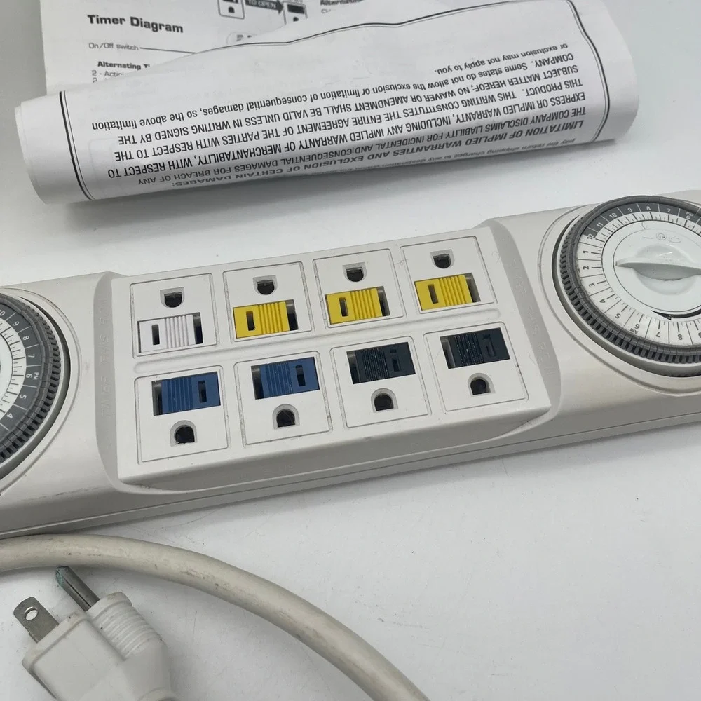 Coralife Aqualight Power Center Dual‎ Day-Night Timer Wave-Maker 15A 1875W 01611